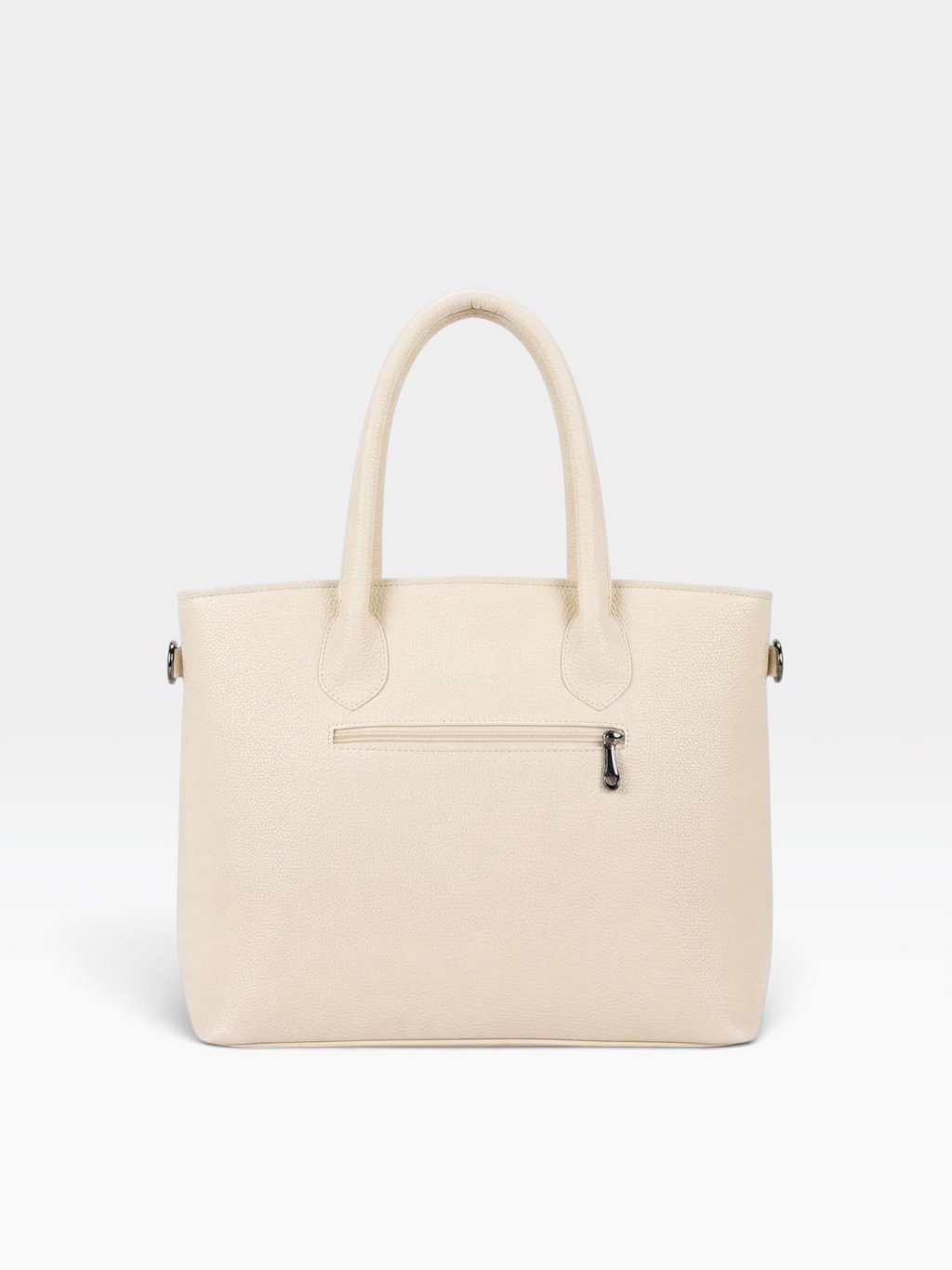 Chain Pouch Structured Tote Bag
