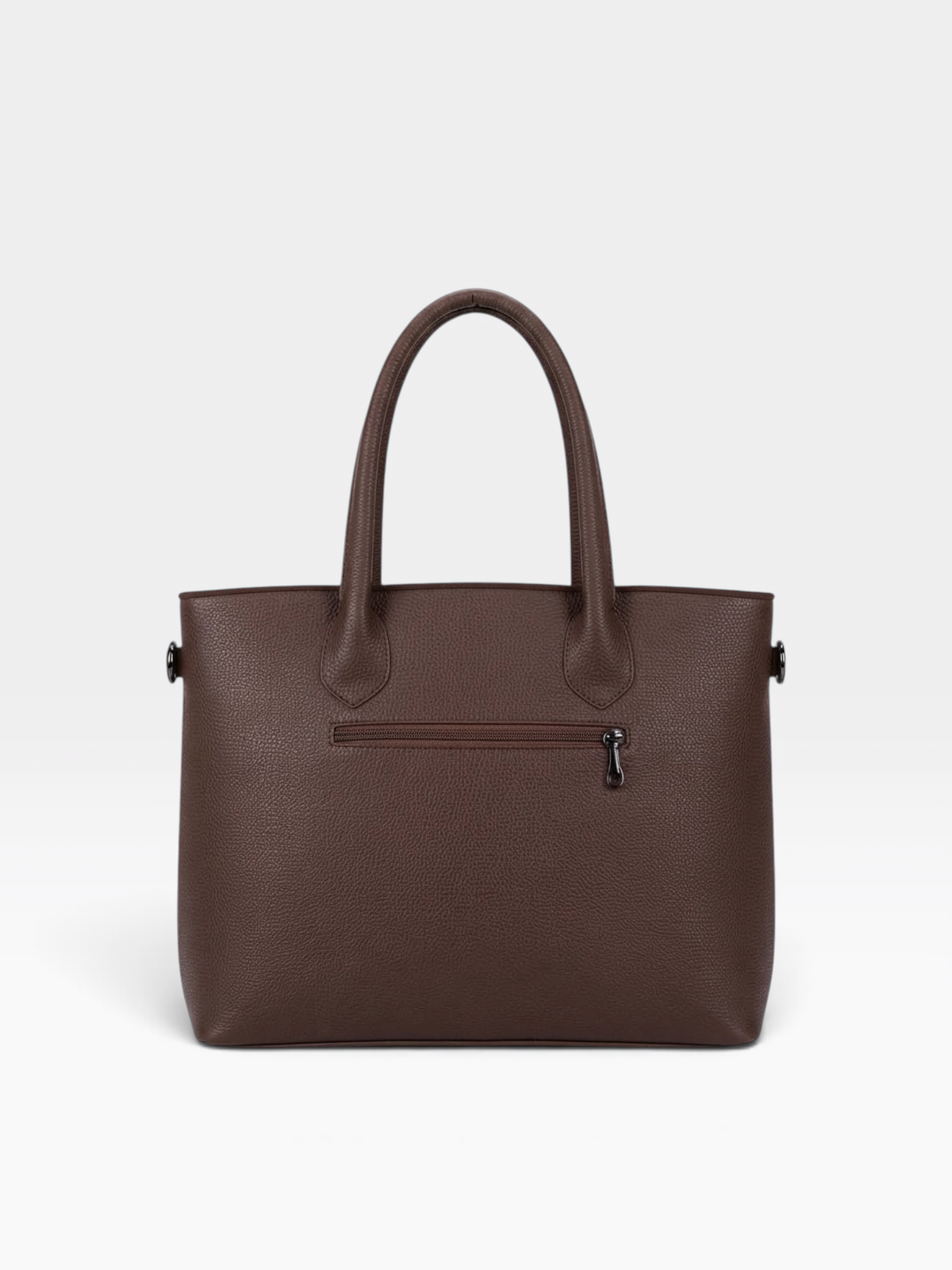 Chain Pouch Structured Tote Bag