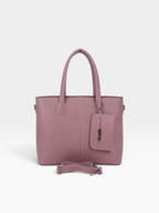 Chain Pouch Structured Tote Bag