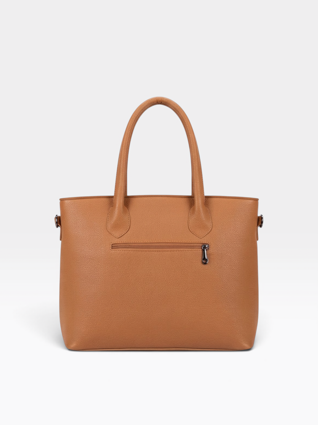 Chain Pouch Structured Tote Bag