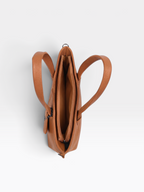Chain Pouch Structured Tote Bag