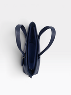 Chain Pouch Structured Tote Bag