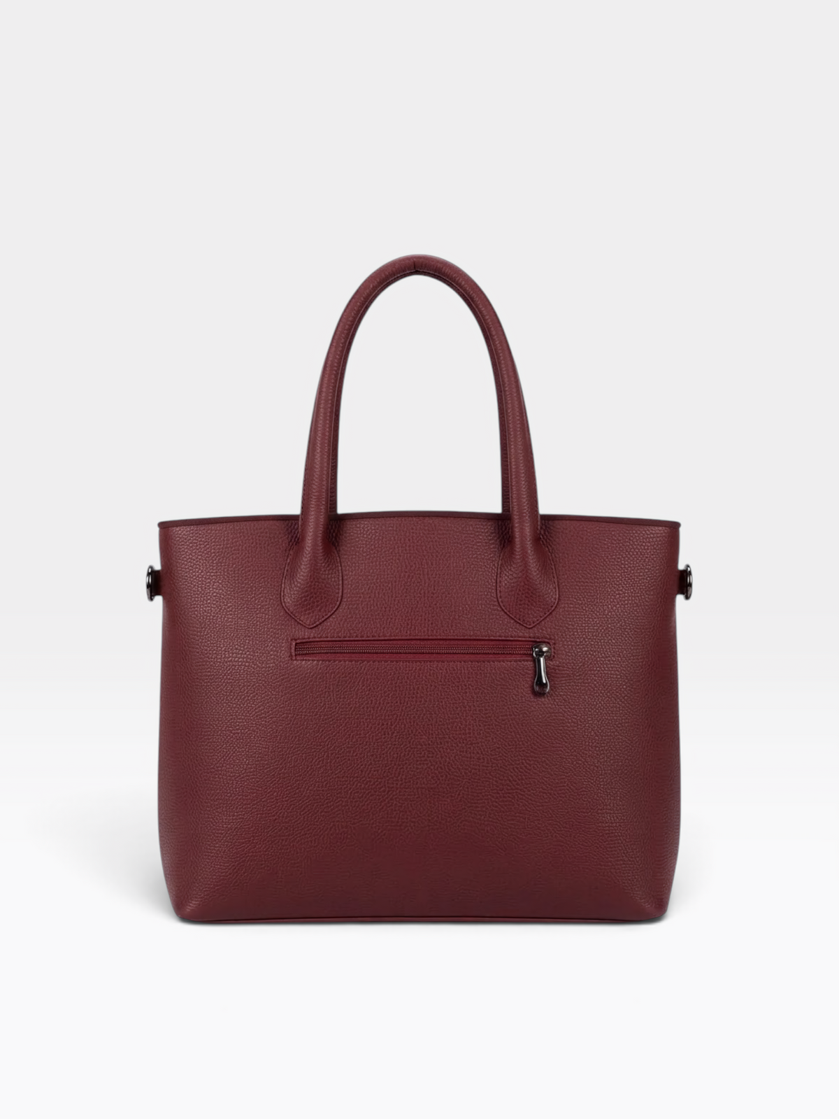 Chain Pouch Structured Tote Bag