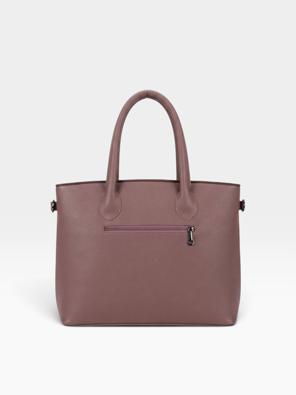 Chain Pouch Structured Tote Bag