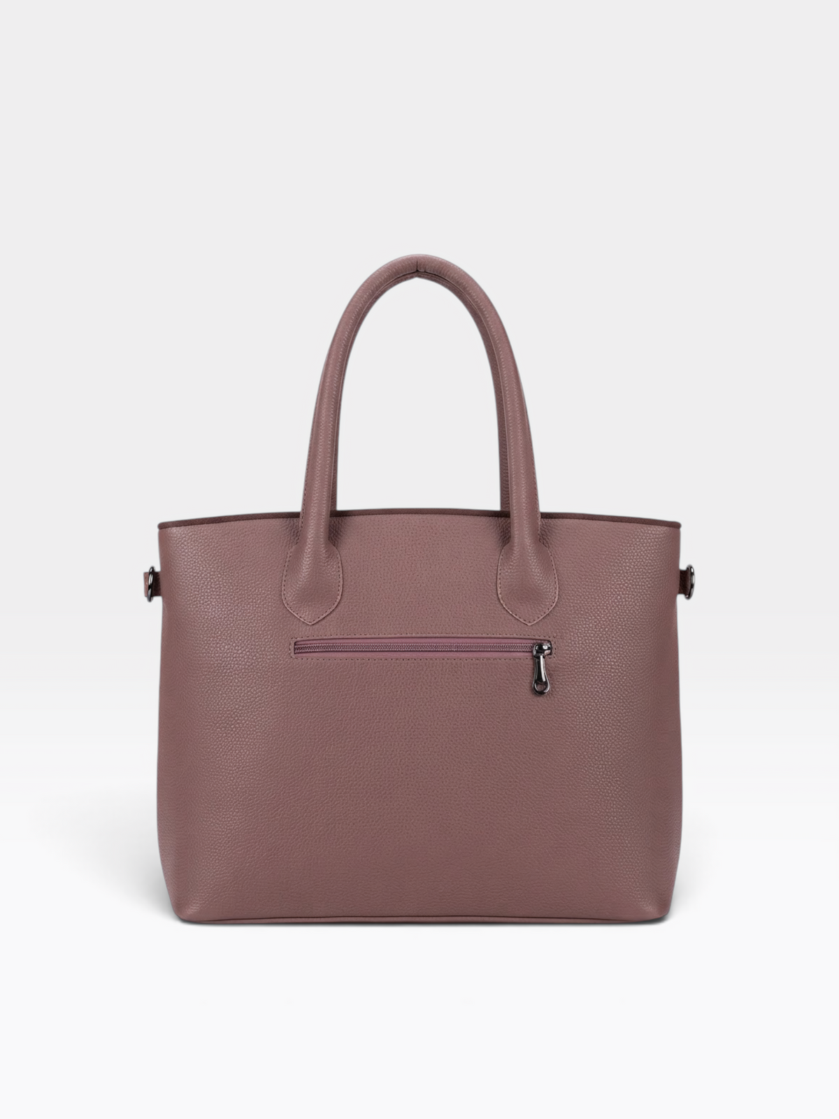 Chain Pouch Structured Tote Bag