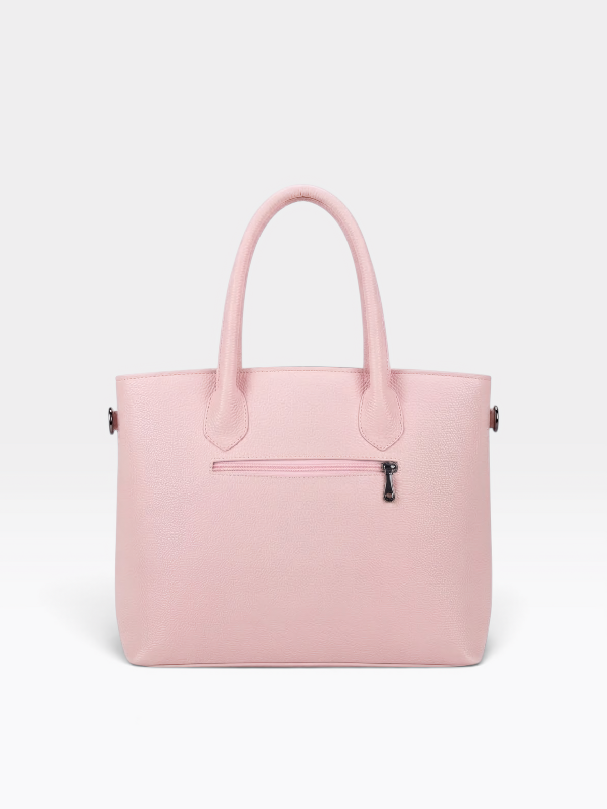 Chain Pouch Structured Tote Bag