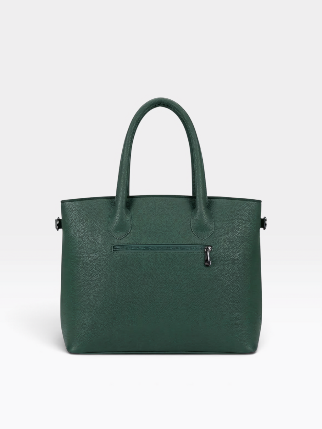 Chain Pouch Structured Tote Bag