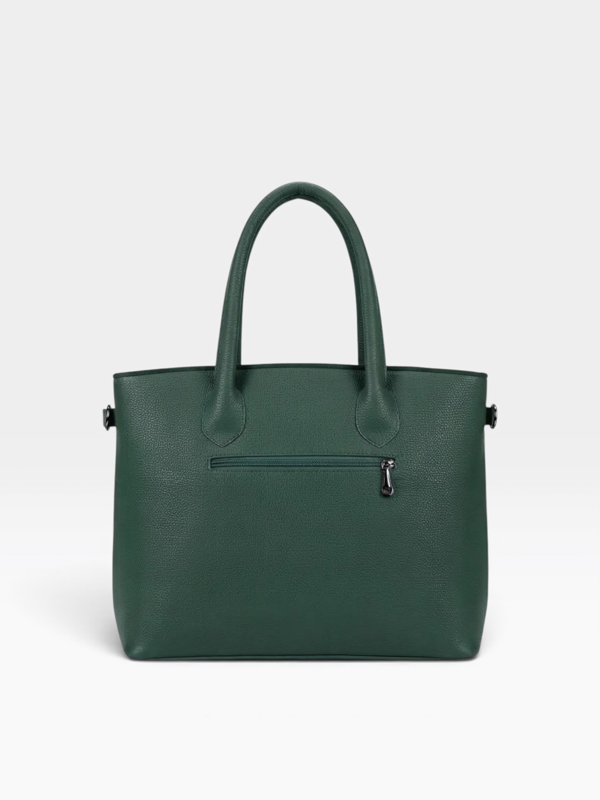 Chain Pouch Structured Tote Bag