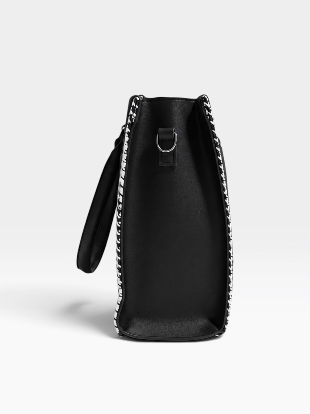 Large Houndstooth Structured Tote – product view 3