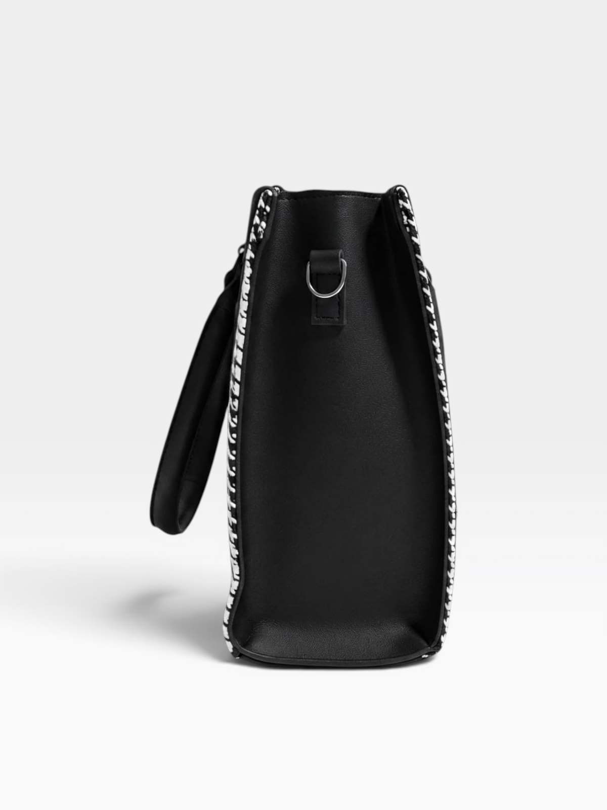 Large Houndstooth Structured Tote – product view 3
