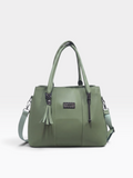 Triple-Zip Structured Satchel – product view 1