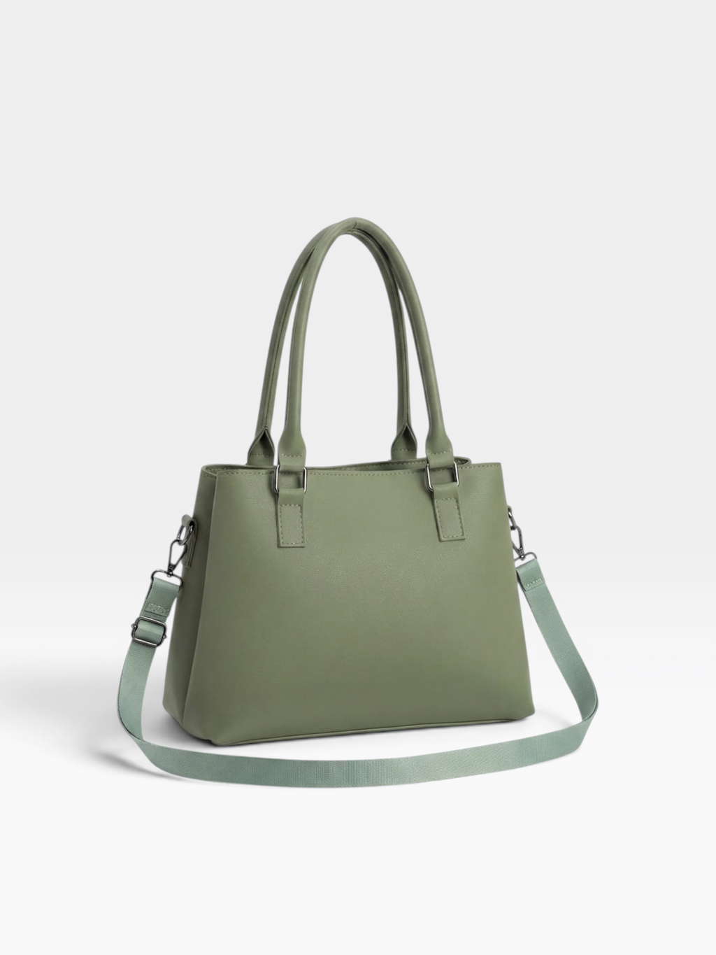Triple-Zip Structured Satchel – product view 2