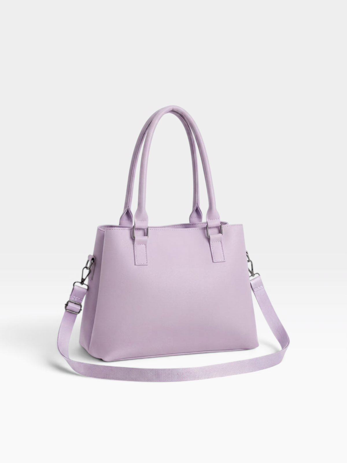 Triple-Zip Structured Satchel – product view 4