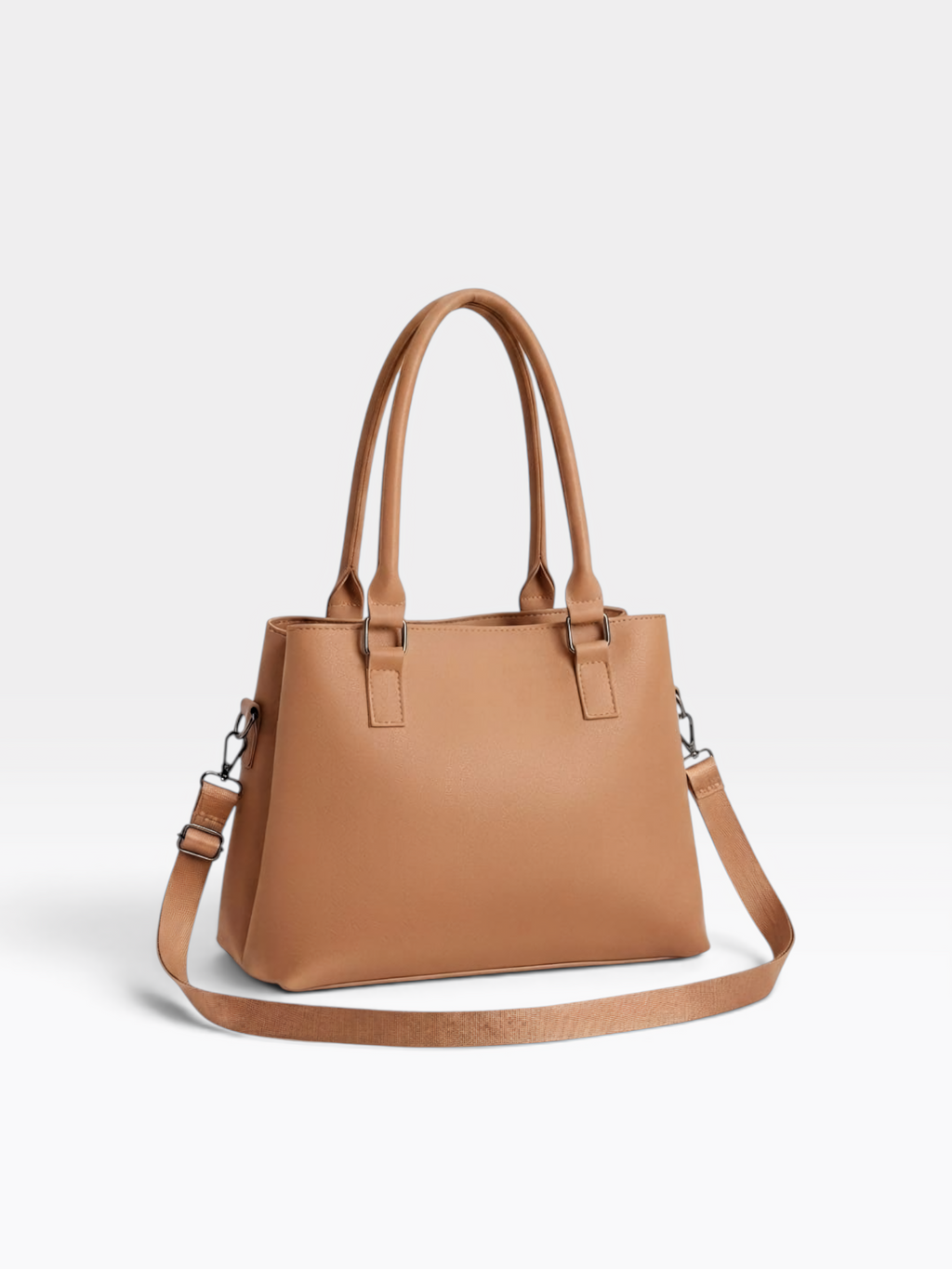Triple-Zip Structured Satchel – product view 8