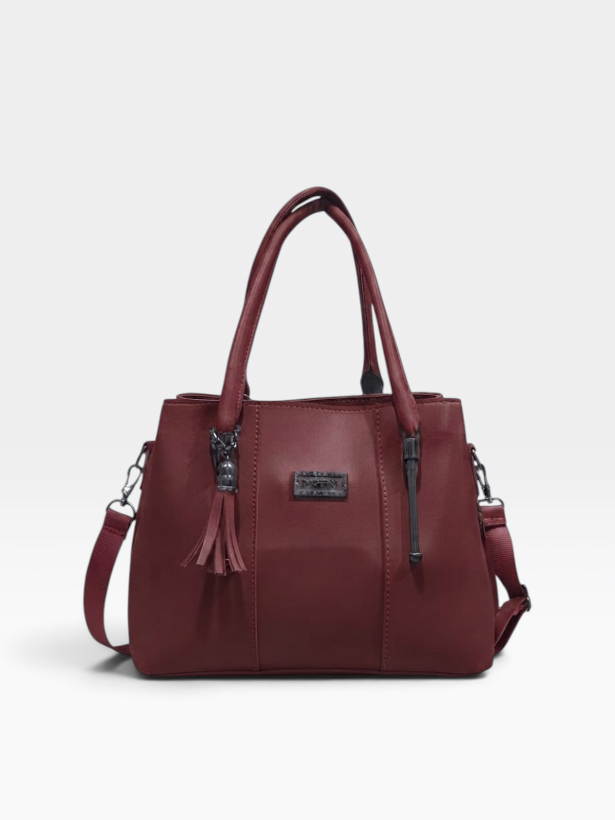 Triple-Zip Structured Satchel – product view 9