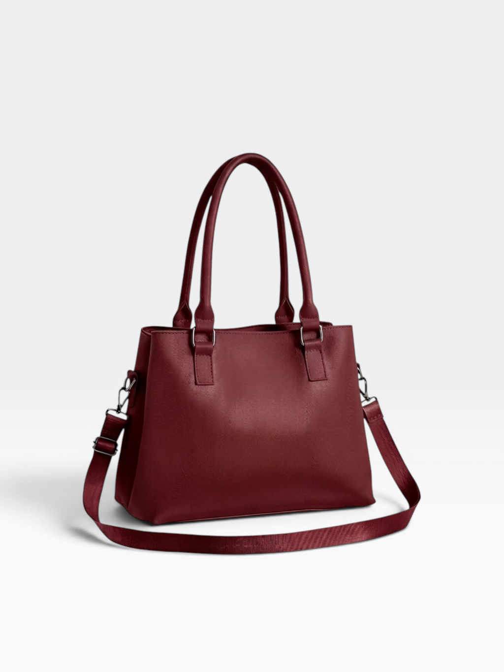 Triple-Zip Structured Satchel – product view 10