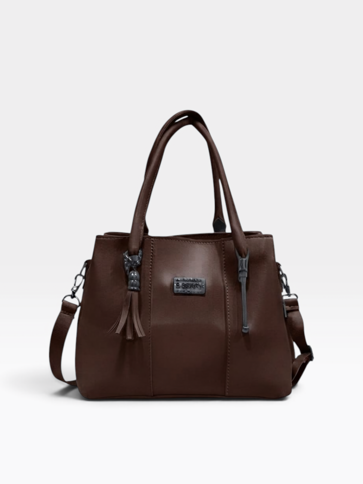Triple-Zip Structured Satchel – product view 5