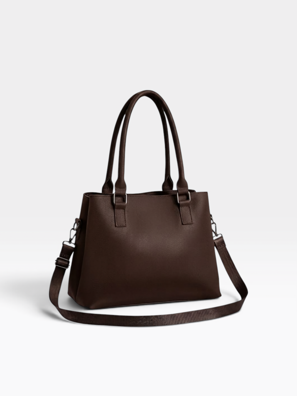 Triple-Zip Structured Satchel – product view 6