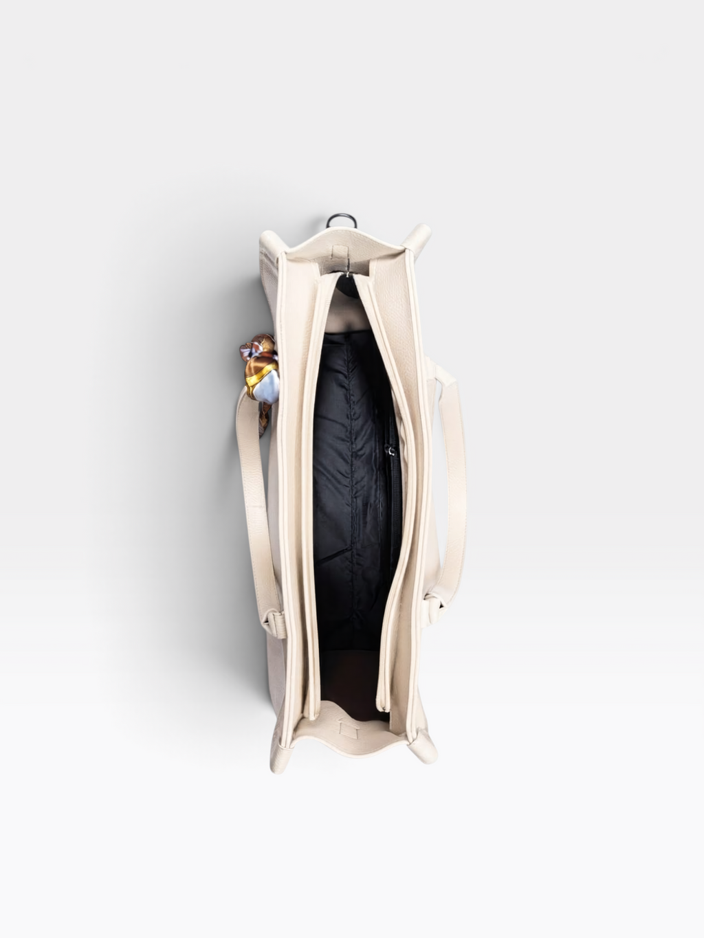 Soft Grain Scarf Detail Tote Bag