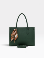 Soft Grain Scarf Detail Tote Bag